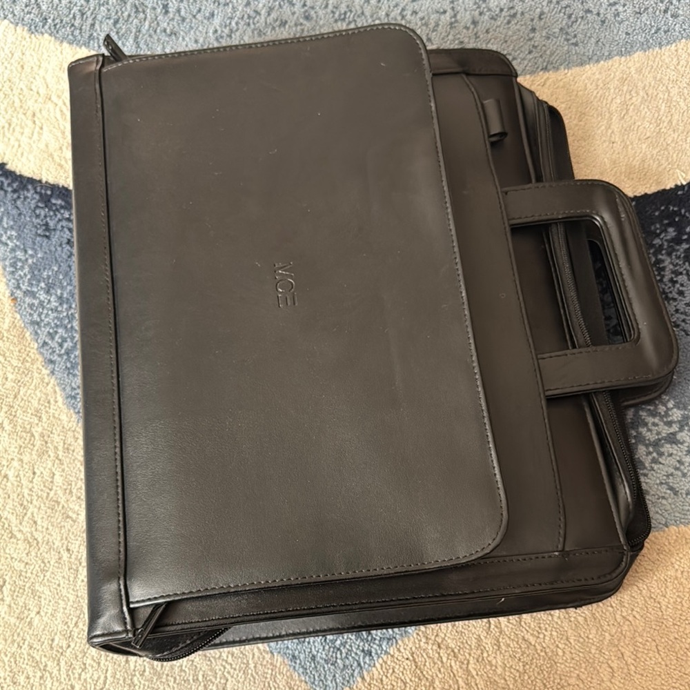 Black briefcase